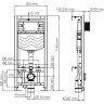 Система инсталляции для унитазов WASSERKRAFT ALLER 10TLT.010.ME.CH01